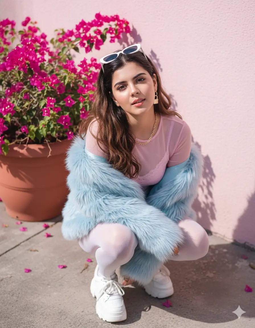 Pastel Reverie: Y2K Editorial in Bloom